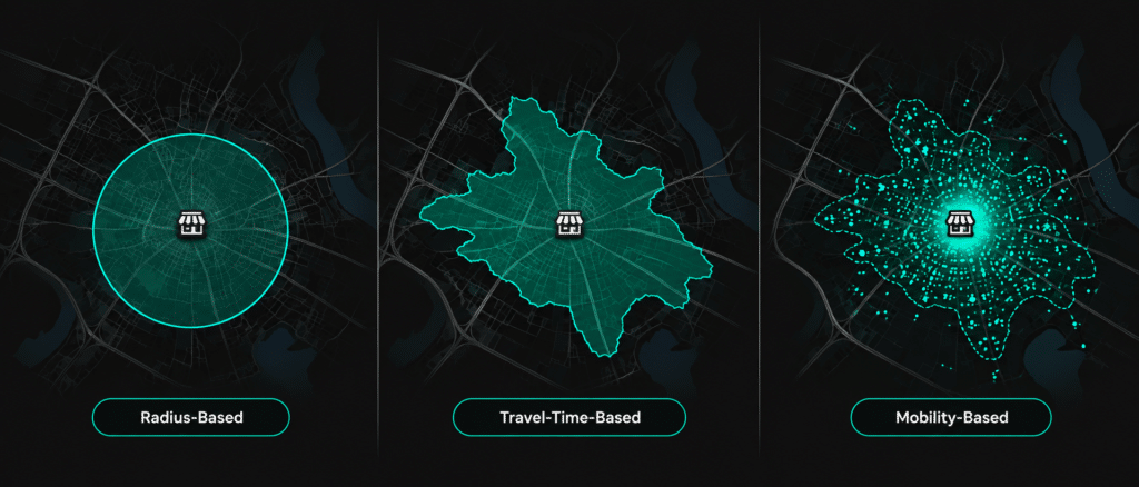 Three Catchment Map Panels